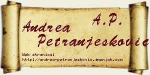 Andrea Petranjesković vizit kartica